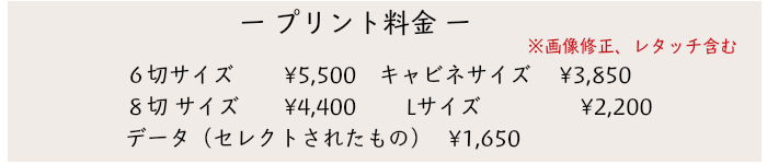 プリント料